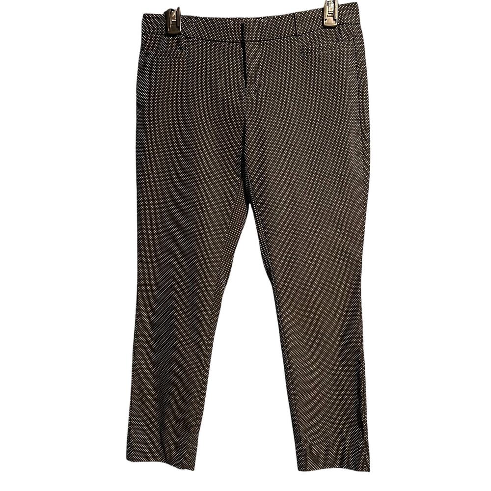 Banana Republic 0 Sloan Crop Pant Polka Dot Fairy Whimsygoth Office Minimalist